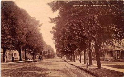 South Main Street Franklinville, New York Postcard
