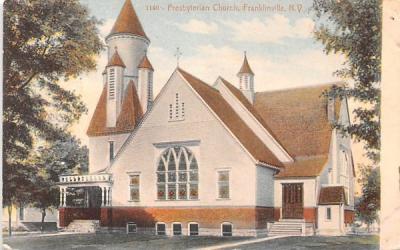 Presbyterian Church Franklinville, New York Postcard
