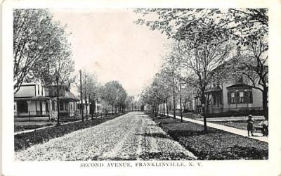 Second Avenue Franklinville, New York Postcard