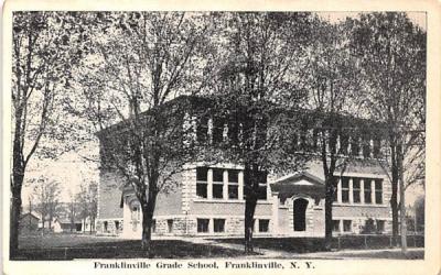 Franklinville Grade School New York Postcard