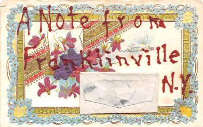 Note From Franklinville, New York Postcard