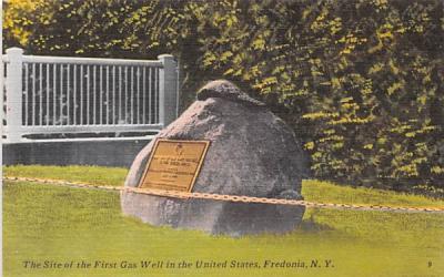 Site of the First Gas Well in the United States Fredonia, New York Postcard