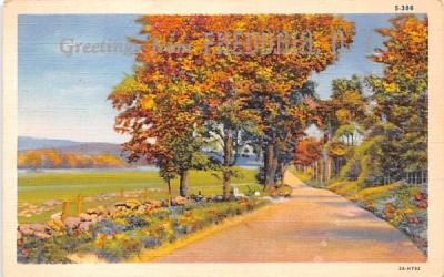 Greetings from Fredonia, New York Postcard