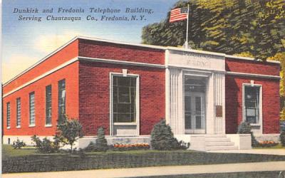 Dunkirk & Fredonia Telephone Building New York Postcard