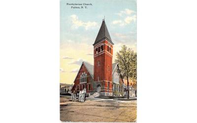 Presbyterian Church Fulton, New York Postcard