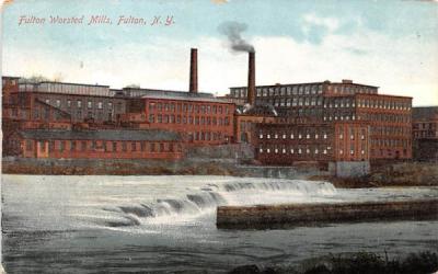Fulton Worsted Mills New York Postcard