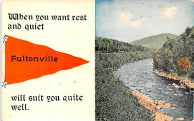 Quite River Fultonville, New York Postcard
