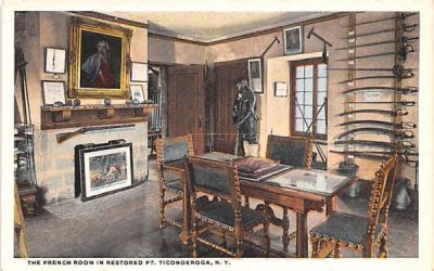 French Room Fort Ticonderoga, New York Postcard