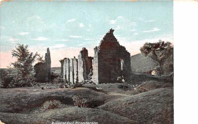 Ruins Fort Ticonderoga, New York Postcard