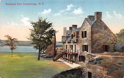 Restored Fort Ticonderoga, New York Postcard