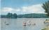 Bathing Beach Findley Lake, New York Postcard