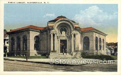 Public Library - Gloversville, New York NY Postcard