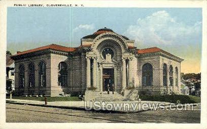 Public Library - Gloversville, New York NY Postcard