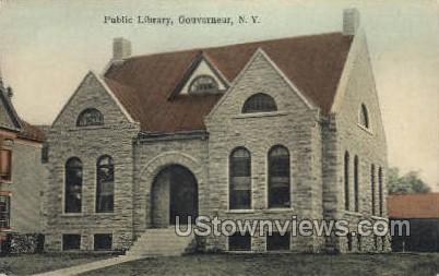 Public Library - Gouverneur, New York NY Postcard