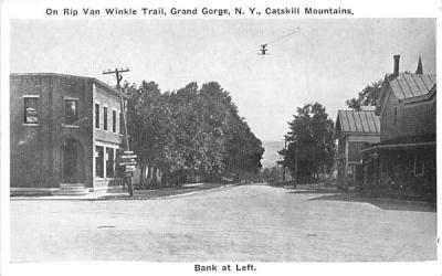 Bank at Left Grand Gorge, New York Postcard