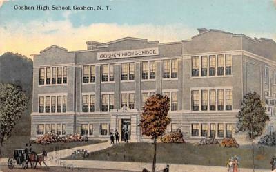 Goshen High School New York Postcard