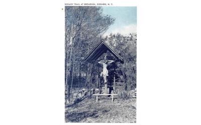 Rosary Trail at Broadlea Goshen, New York Postcard