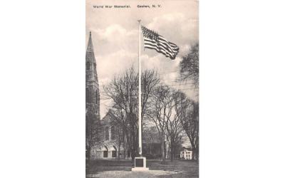 World War Memorial Goshen, New York Postcard