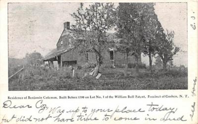 Residence of Benjamin Coleman Goshen, New York Postcard