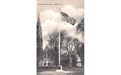World War Memorial Goshen, New York Postcard