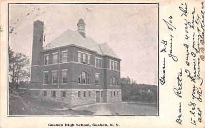 Goshen High School New York Postcard