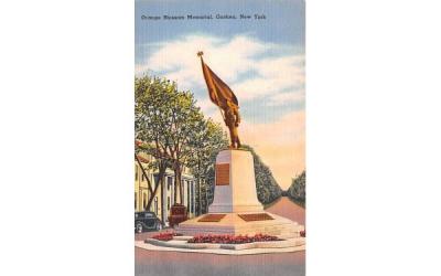 Orange Blossom Memorial Goshen, New York Postcard