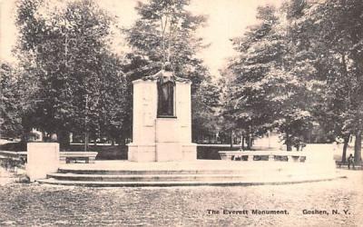 Everett Monument Goshen, New York Postcard