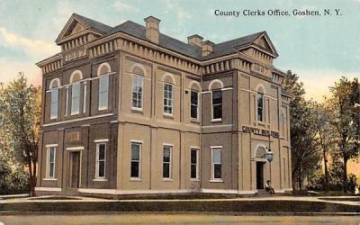 County Clerks Office Goshen, New York Postcard