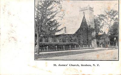 St James' Church Goshen, New York Postcard
