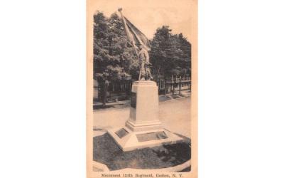 Monument 124th Regiment Goshen, New York Postcard