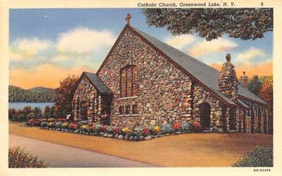 Catholic Church Greenwood Lake, New York Postcard