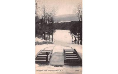 Toboggan Slide Greenwood Lake, New York Postcard