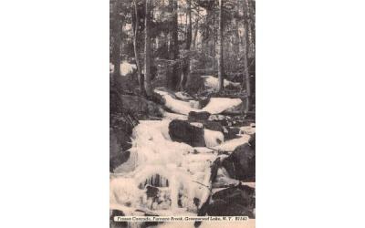 Frozen Cascade Greenwood Lake, New York Postcard
