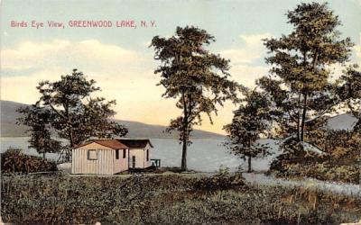 Bird's Eye View Greenwood Lake, New York Postcard