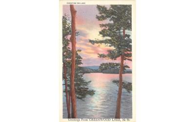 Eventide on Lake Greenwood Lake, New York Postcard