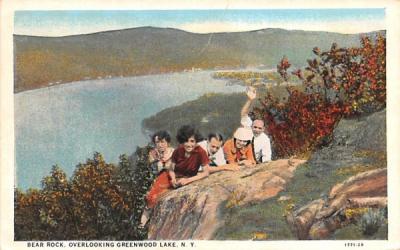 Bear Rock Greenwood Lake, New York Postcard