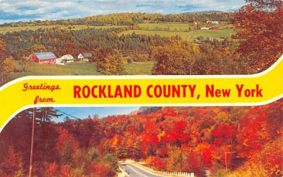 Rockland County Greetings from, New York Postcard