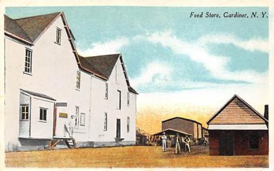 Feed Store Gardiner, New York Postcard