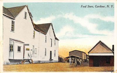 Feed Store Gardiner, New York Postcard