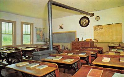 One room Schoolhouse Greenfield Park, New York Postcard