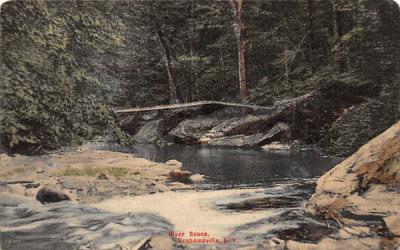 River Scene Grahamsville, New York Postcard