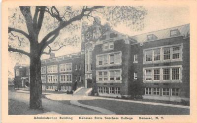 Geneseo State Teachers College New York Postcard