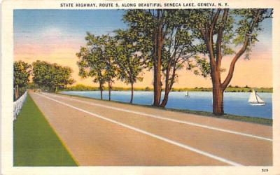 State Highway Geneva, New York Postcard