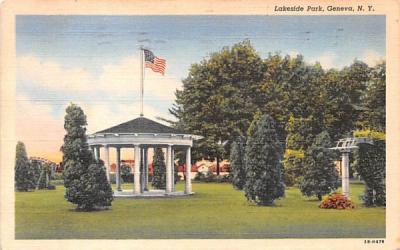 Lakeside Park Geneva, New York Postcard