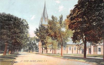 St Peter's Church Geneva, New York Postcard