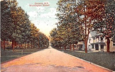 Washington Street Geneva, New York Postcard
