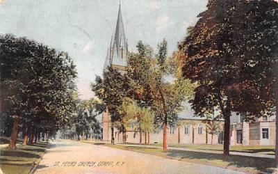 St Peter's Church Geneva, New York Postcard