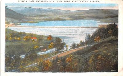Gilboa Dam New York Postcard