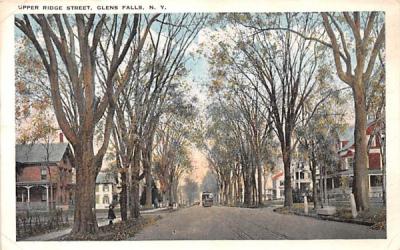 Upper Ridge Street Glens Falls, New York Postcard