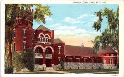 Armory Glens Falls, New York Postcard